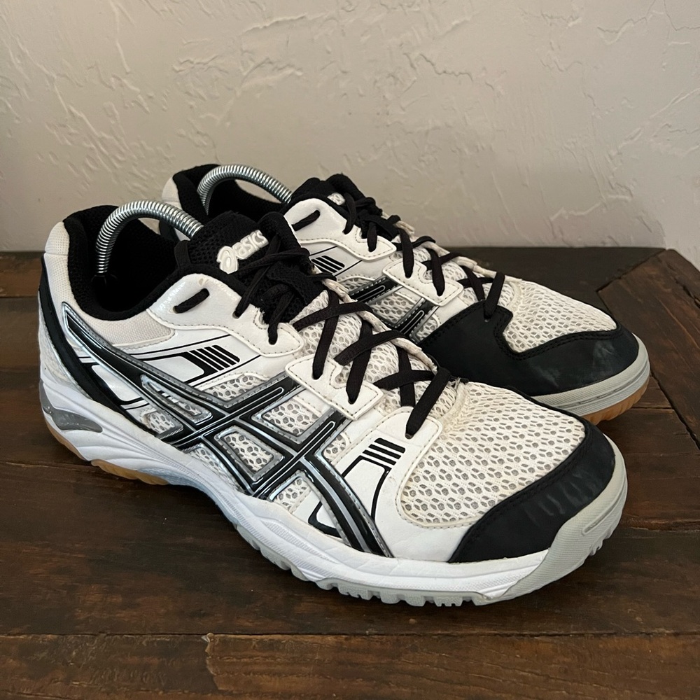 Asics GEL-1140V, B251N Women's Indoor Volleyball Shoes White/Black/Silver 11.5
